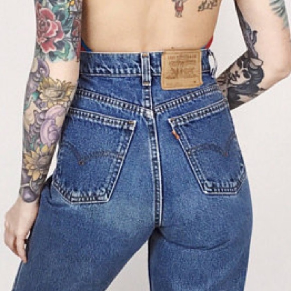 RARE Vintage Levi's Tan Tab High Rise Skinny Jeans